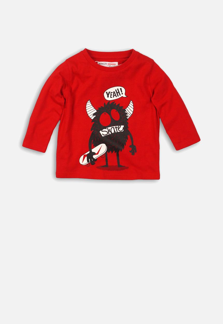 MINOTI - Yeah! skate graphic tee - red
