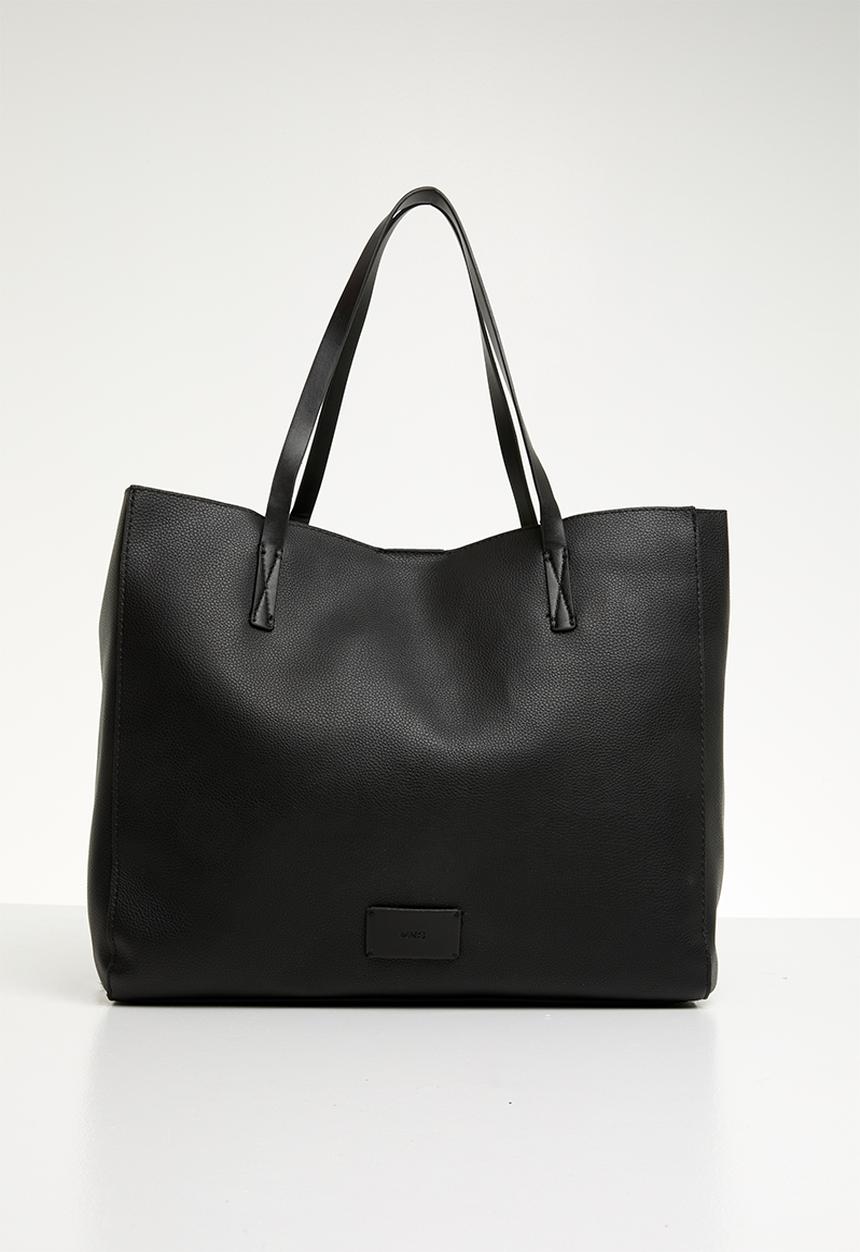 MANGO - Sharon shopper bag - black 