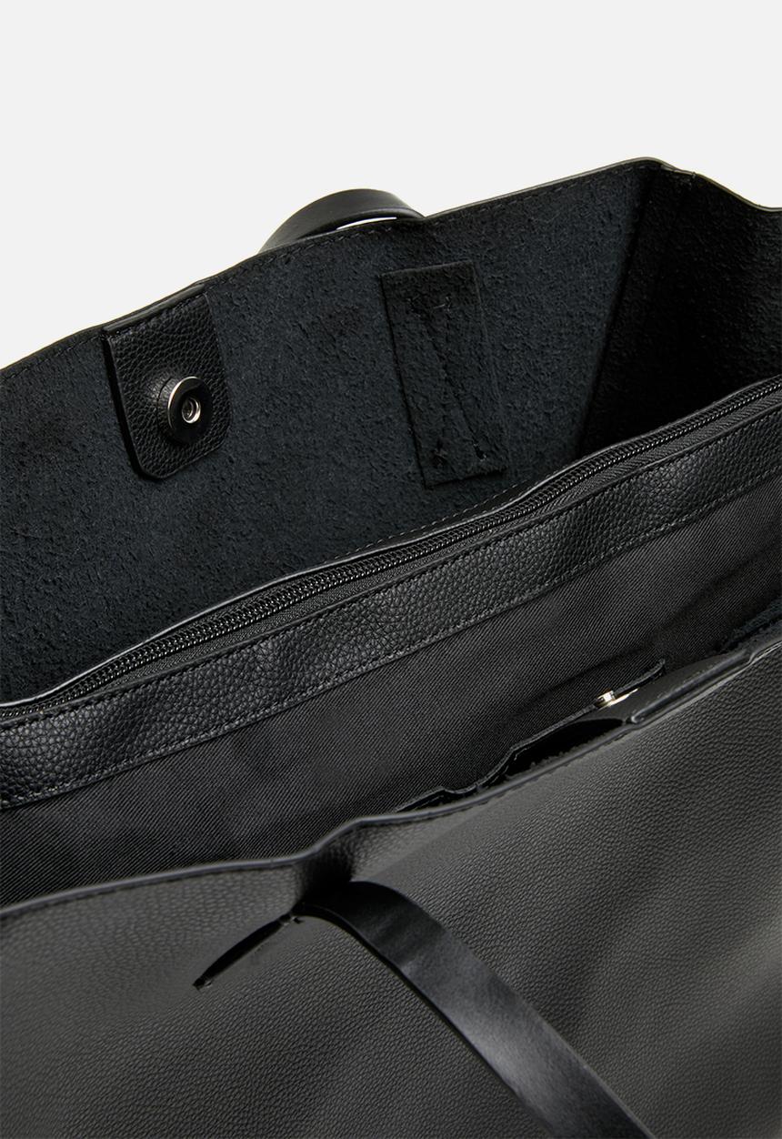 MANGO - Sharon shopper bag - black 