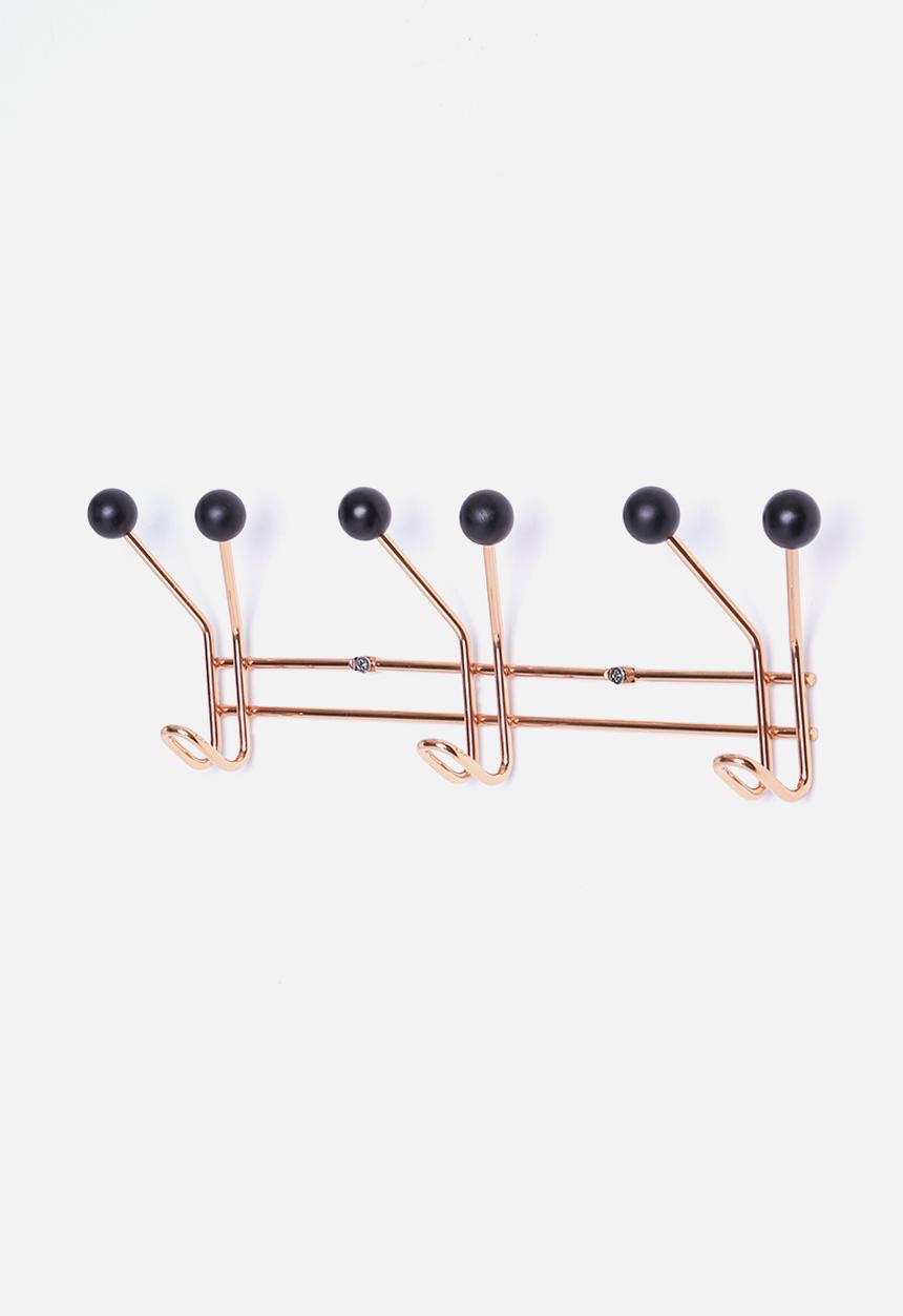 Present Time - Hat rack jupiter copper with black balls