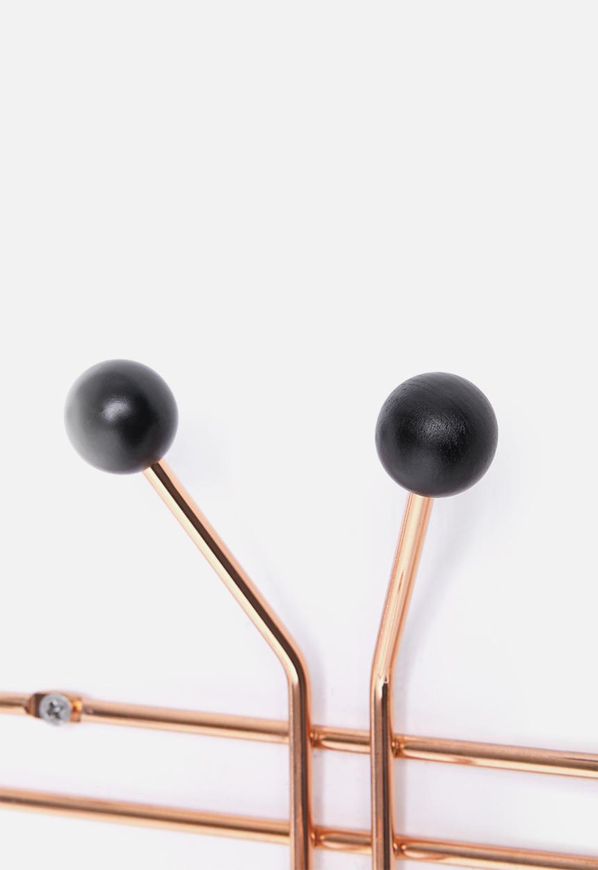 Present Time - Hat rack jupiter copper with black balls