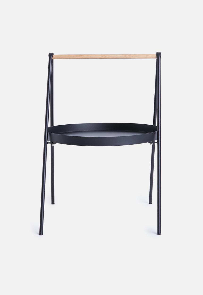 Sixth Floor - Slop lamp table - black