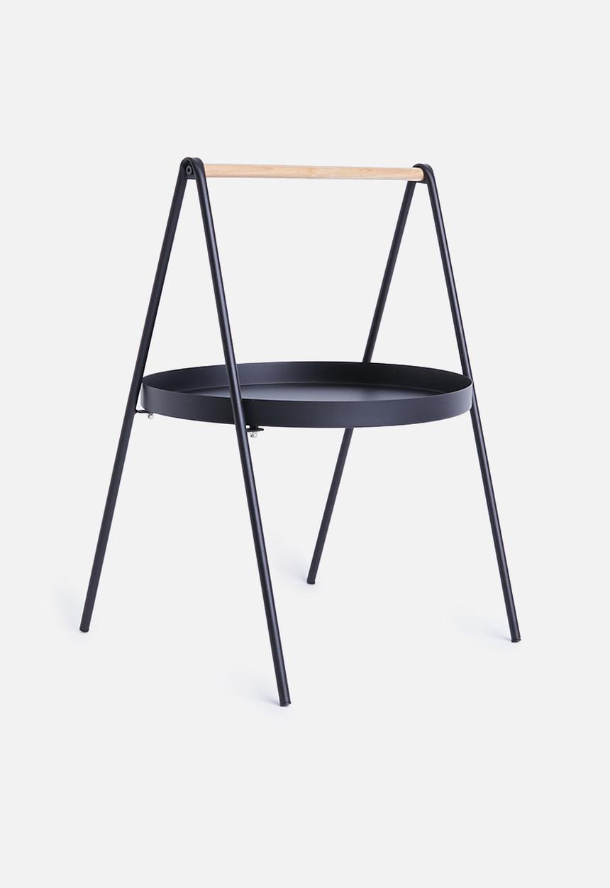 Sixth Floor - Slop lamp table - black