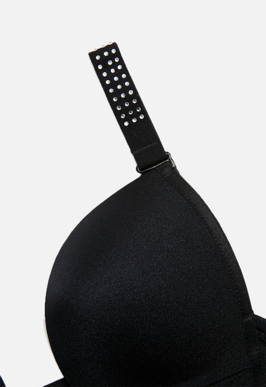 Missguided - Seamless plunge bra - black 