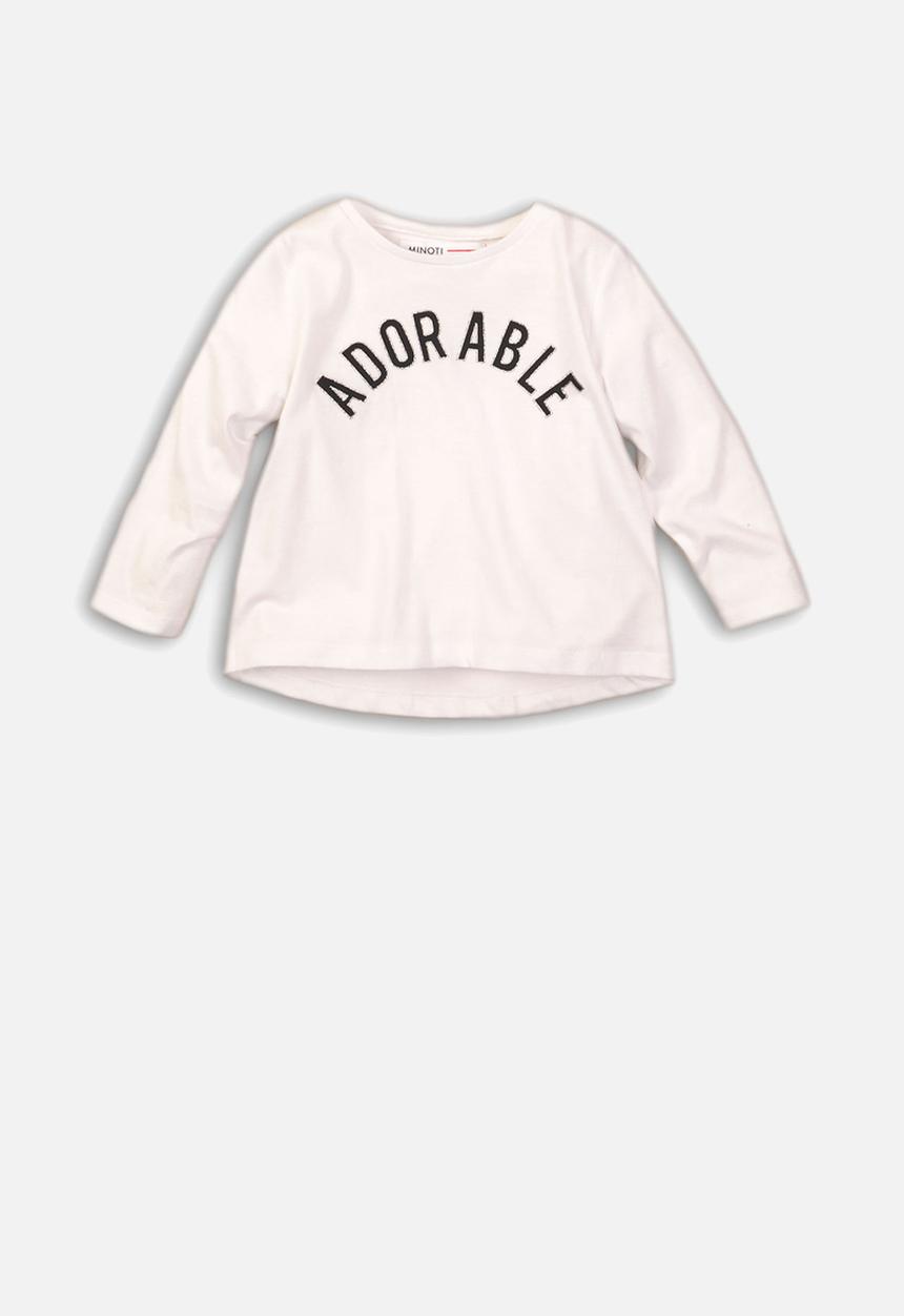 MINOTI - Adorable long sleeve top - white
