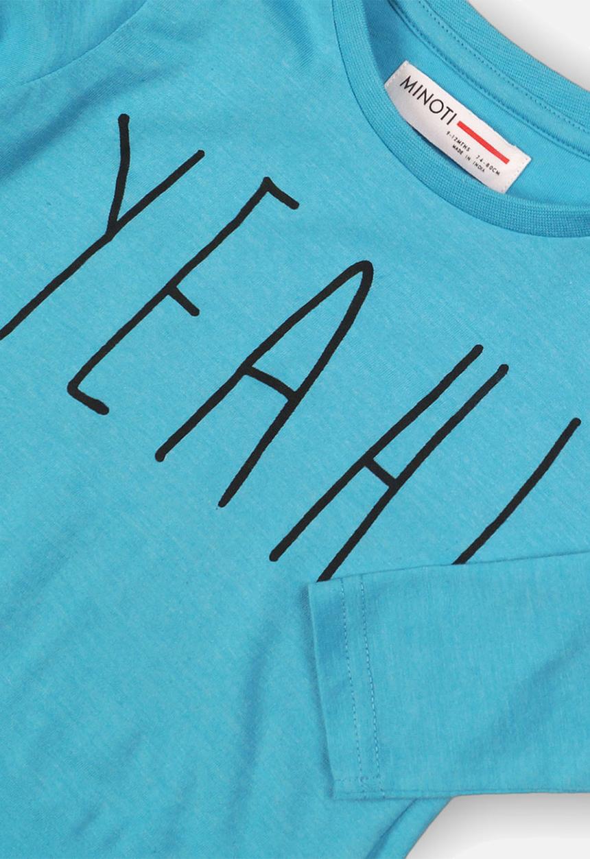 MINOTI - Yeah! graphic tee - blue 