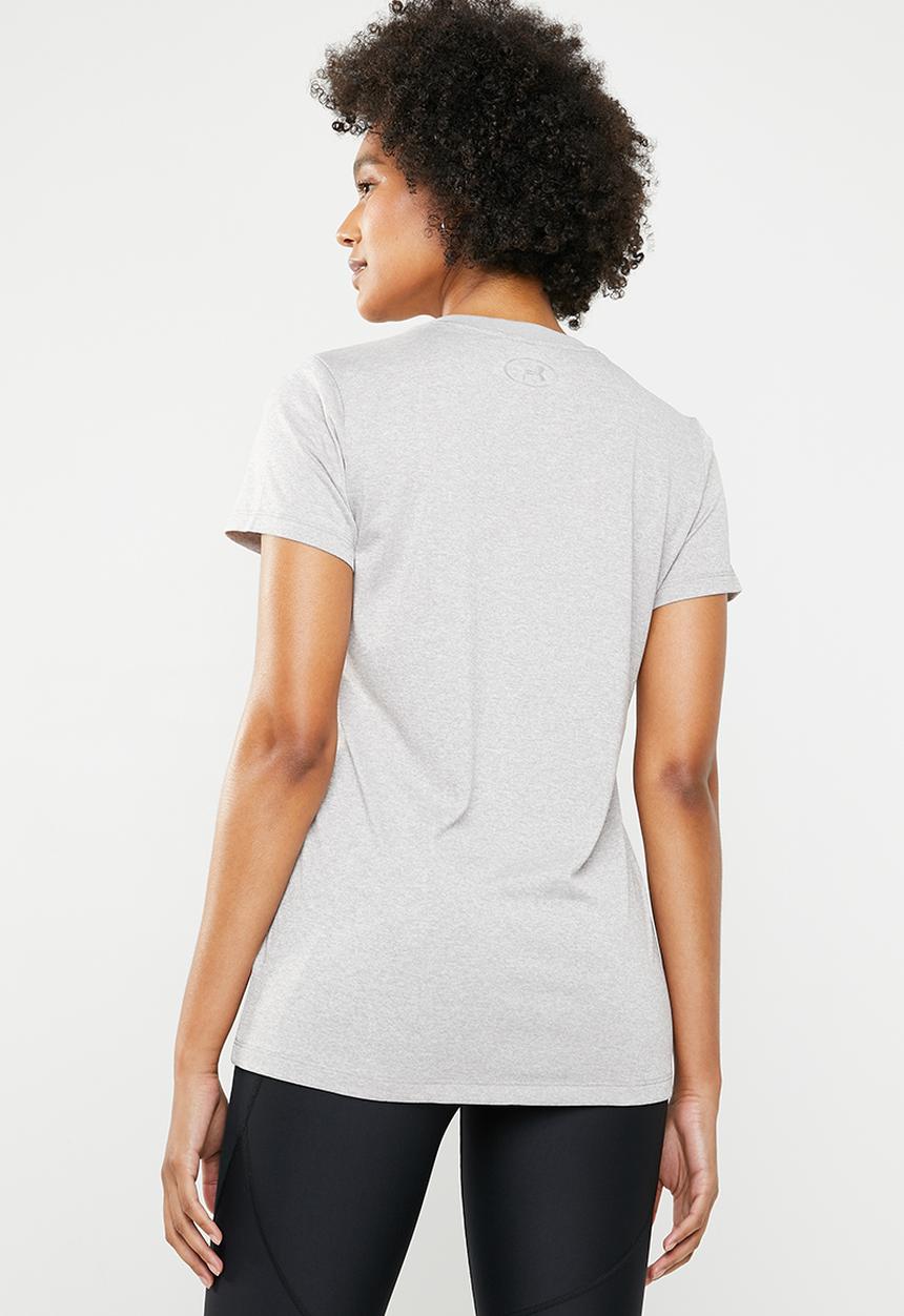 Under Armour - Tech graphic top - grey & pink