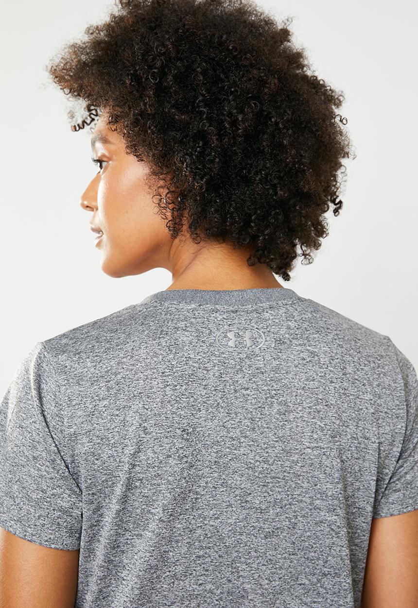 Under Armour - Tech graphic top - grey & purple