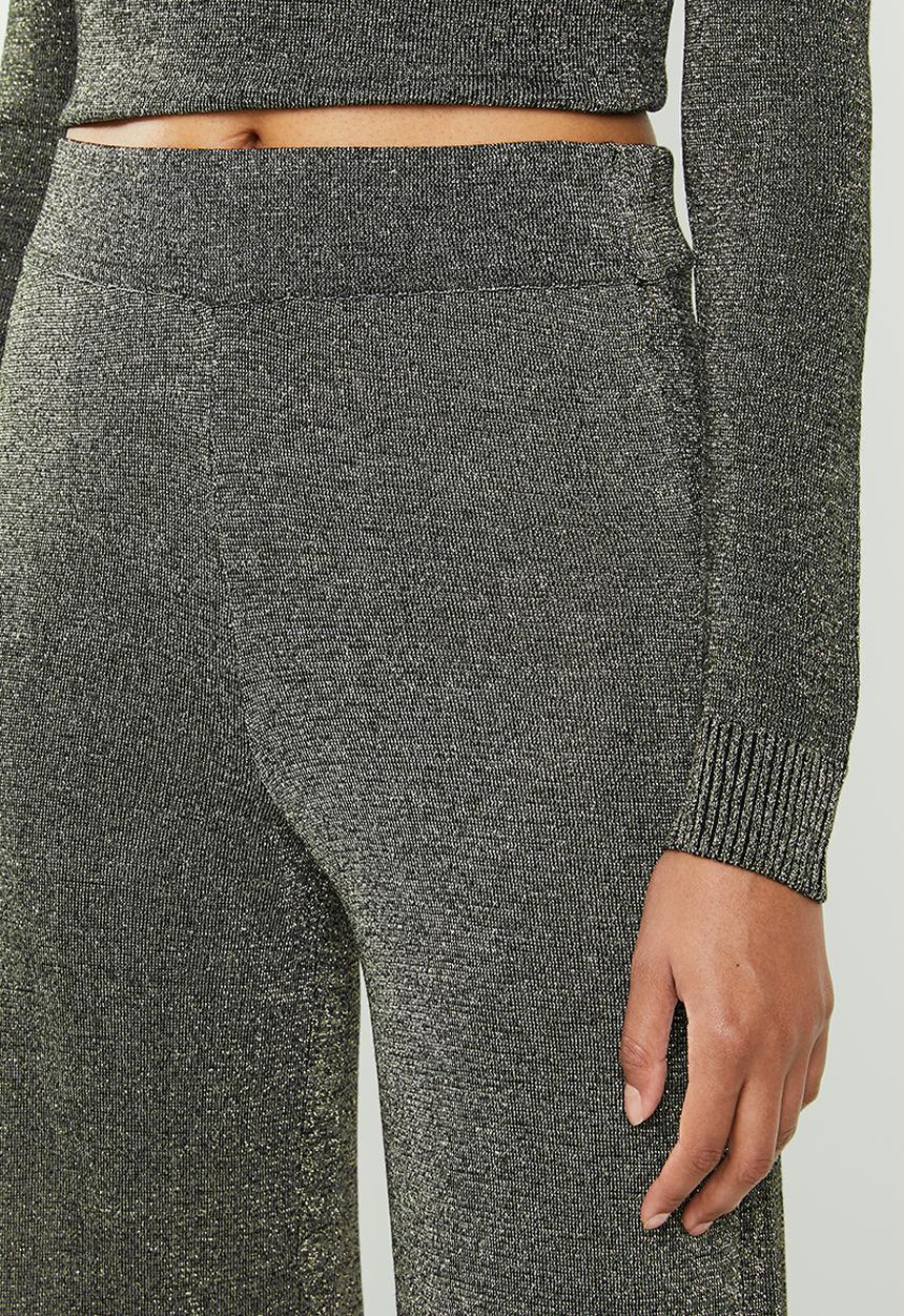 Noisy May - Alex nw knit pant 7 - black