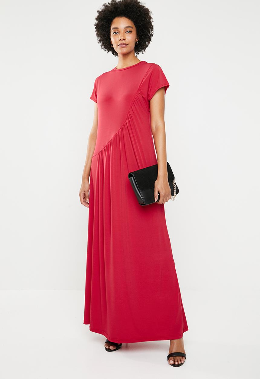 STYLE REPUBLIC - Ruched detail dress - red