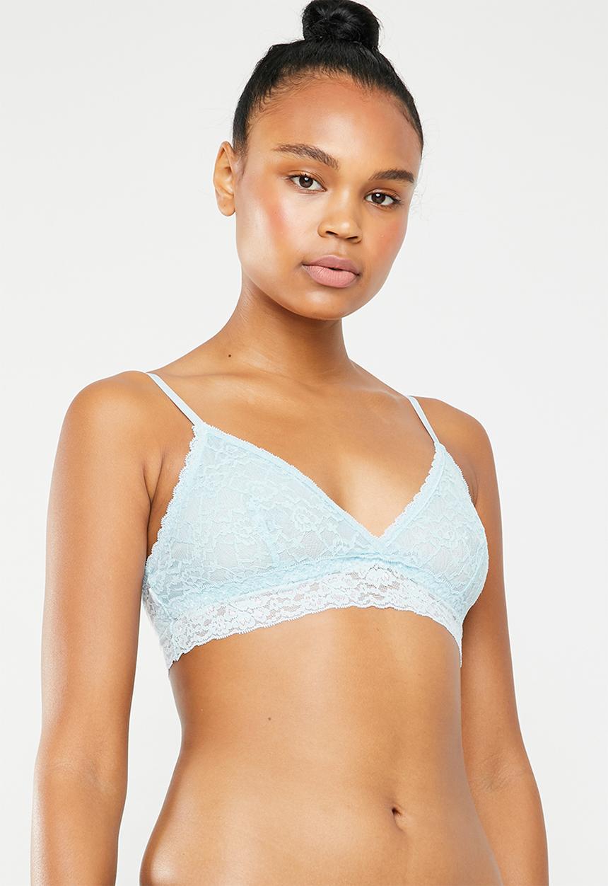 Superbalist - Lace non padded bralette - blue