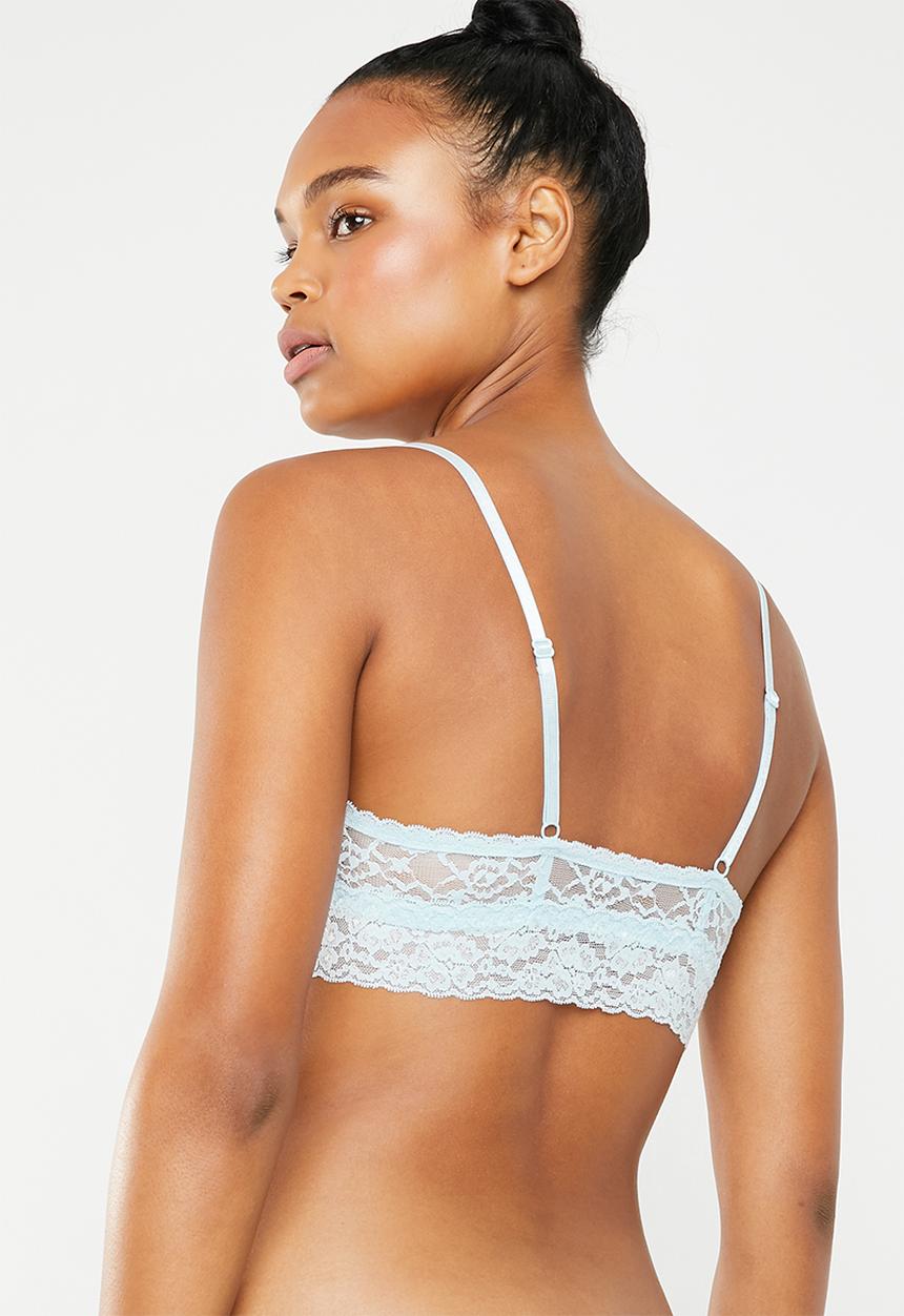 Superbalist - Lace non padded bralette - blue