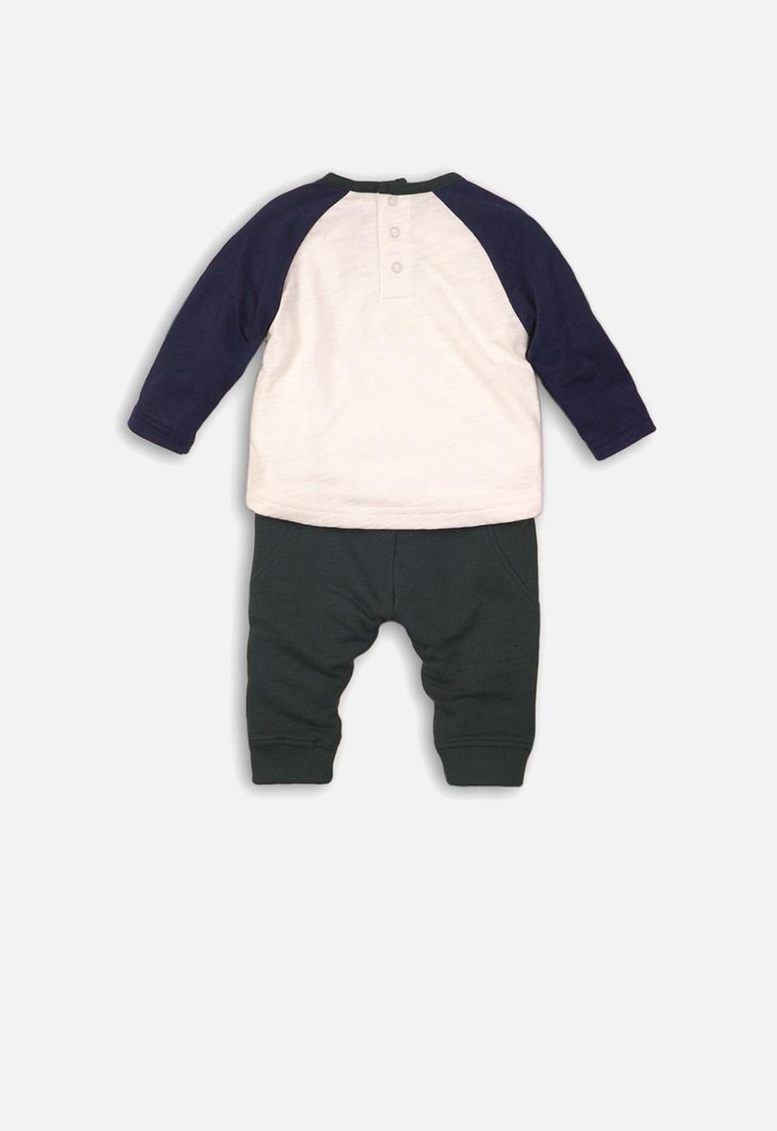 MINOTI - 2 Piece long sleeve top & jog-pant set - navy