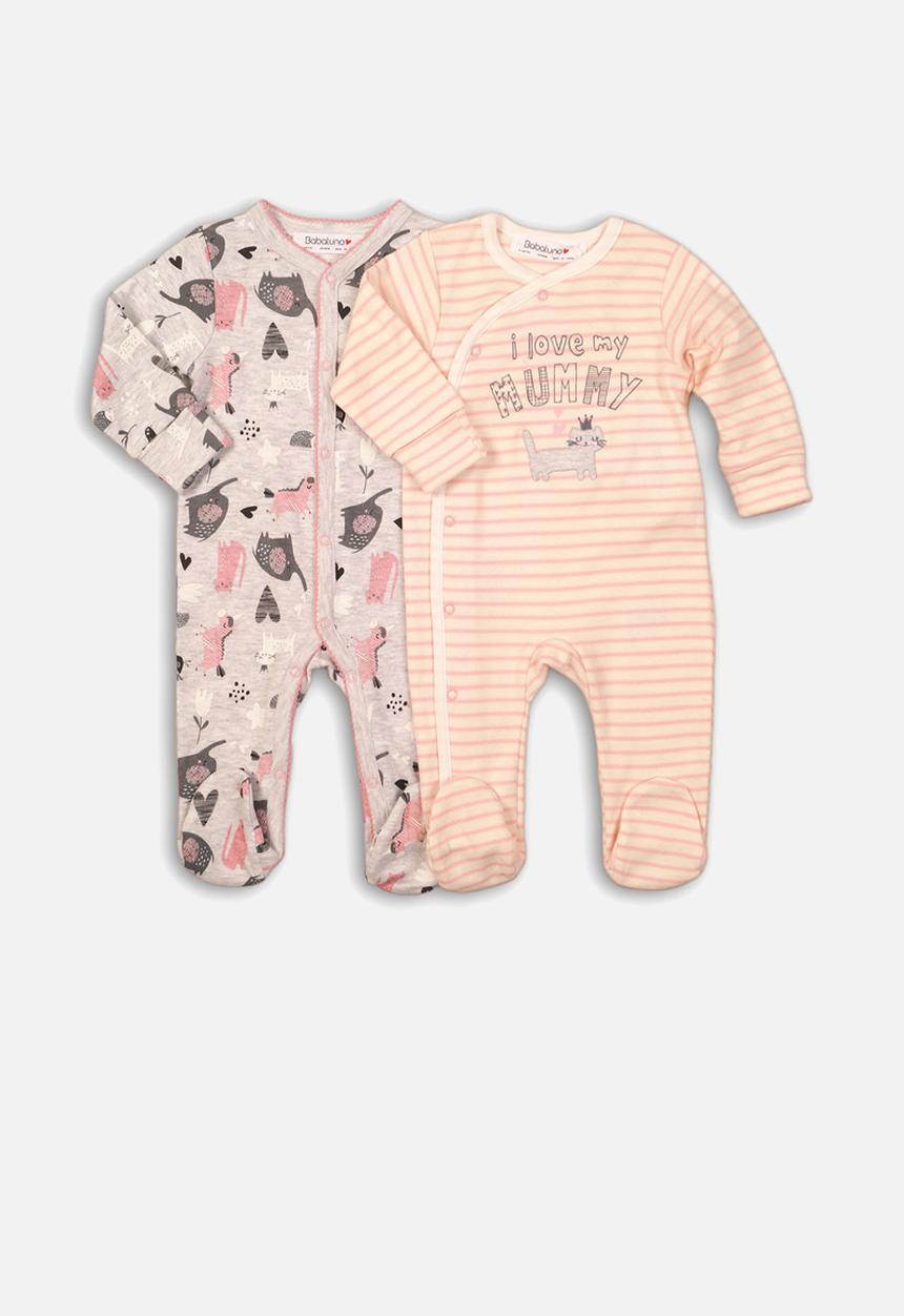 MINOTI - 2 pack sleepsuits -  multi 
