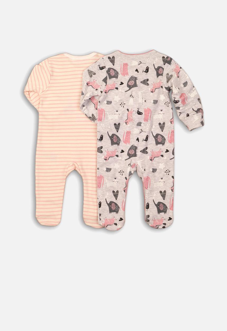 MINOTI - 2 pack sleepsuits -  multi 