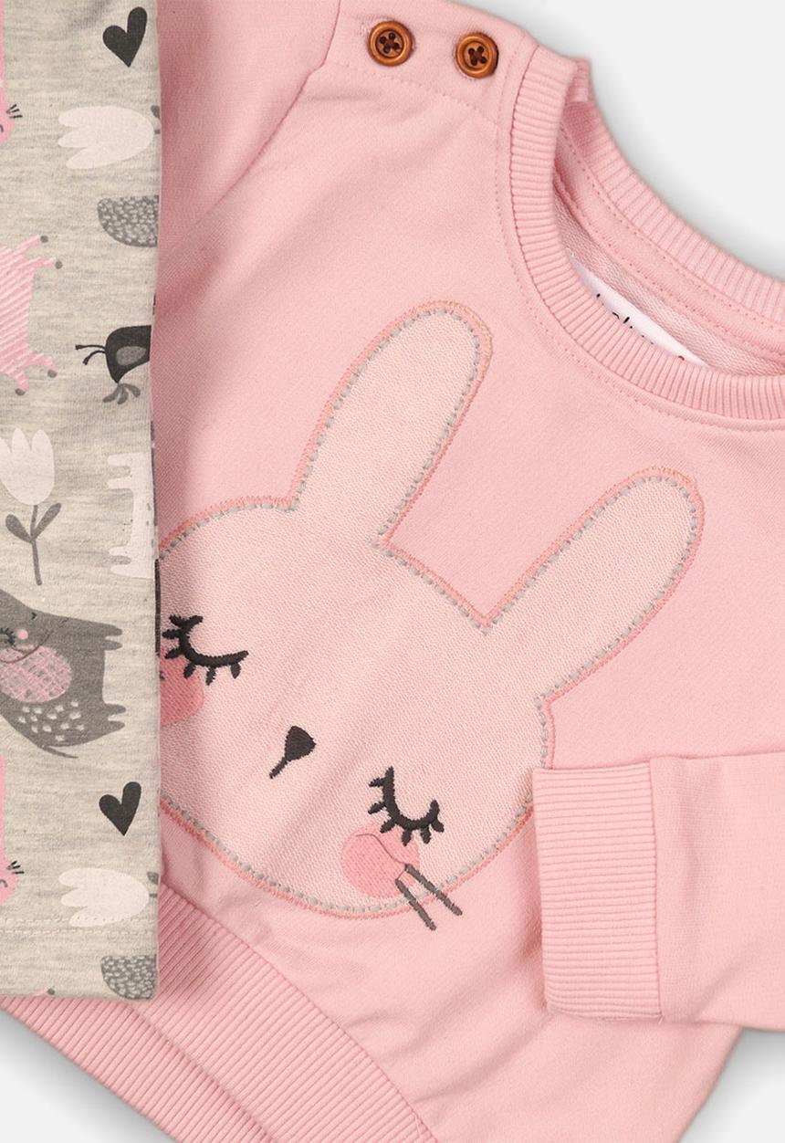 MINOTI - Sweatshirt & pant set - pink