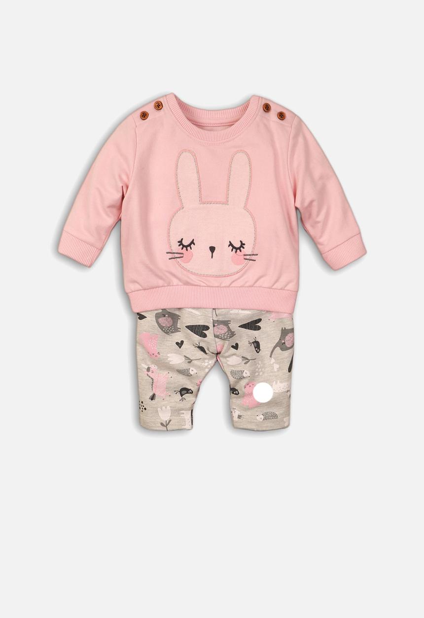 MINOTI - Sweatshirt & pant set - pink