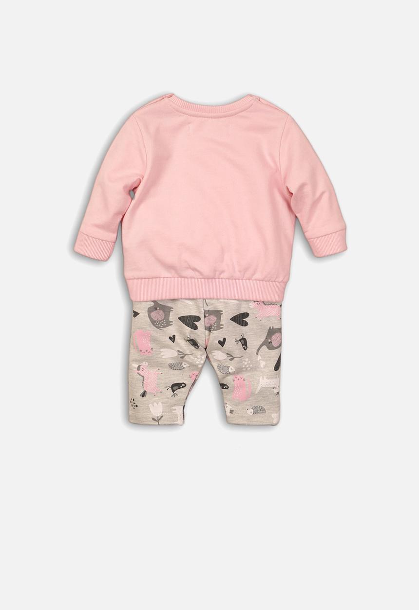 MINOTI - Sweatshirt & pant set - pink