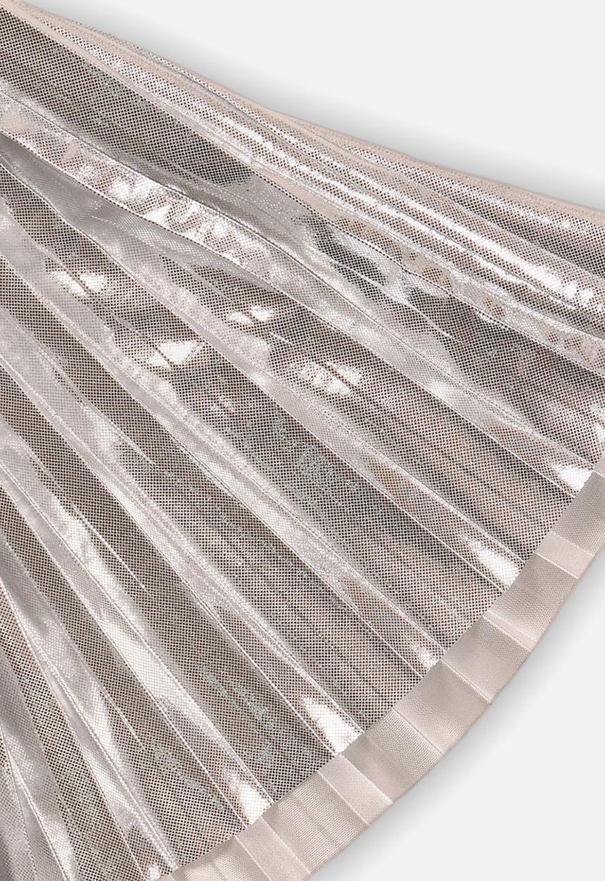 MINOTI - Pleated foil skirt - silver