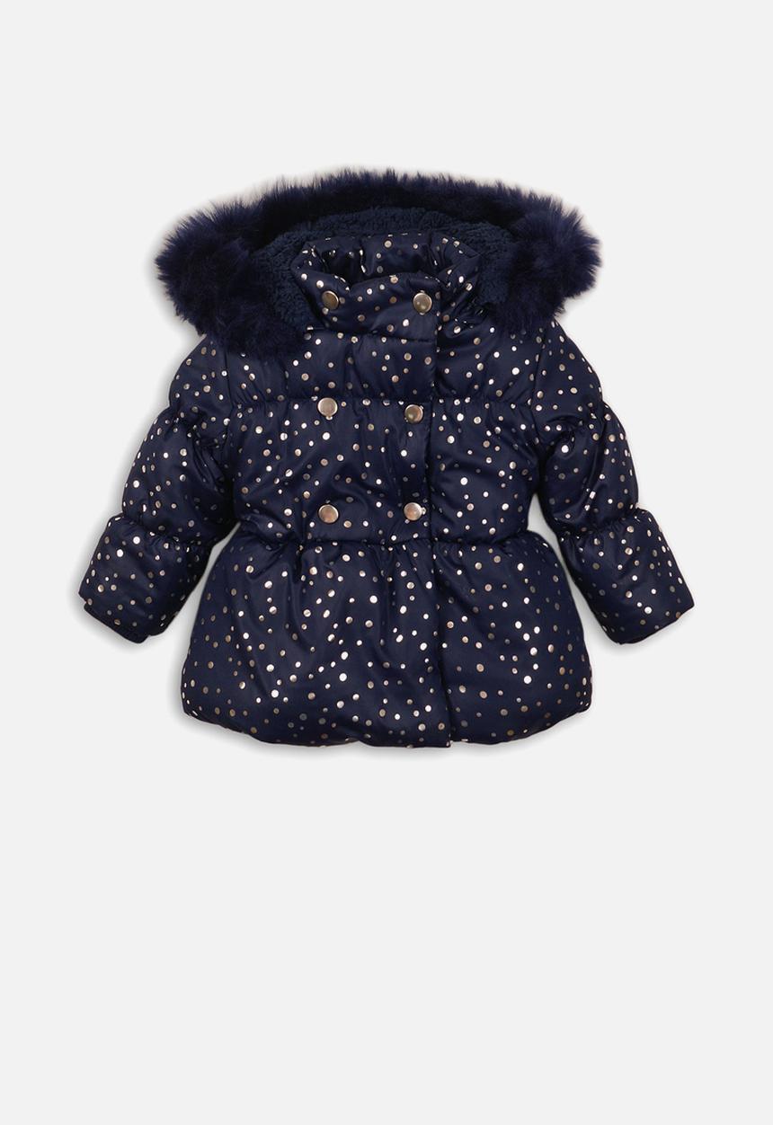 MINOTI - Girls foil coat - navy