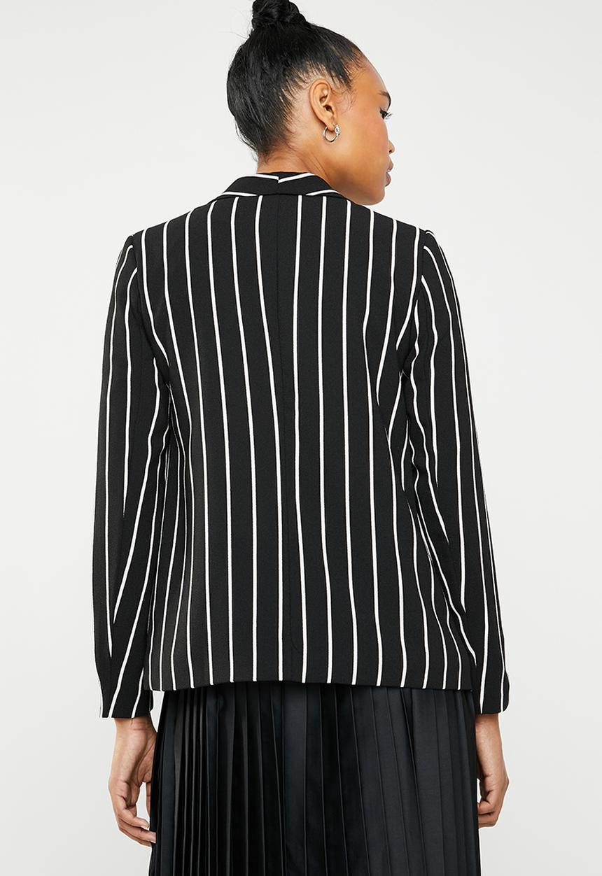 Vero Moda - Striped blazer - black