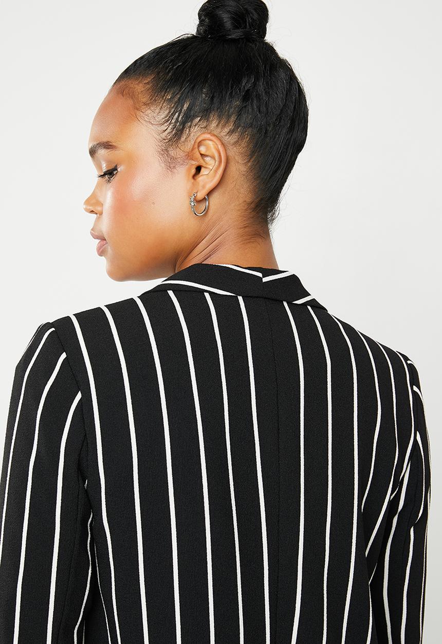 Vero Moda - Striped blazer - black