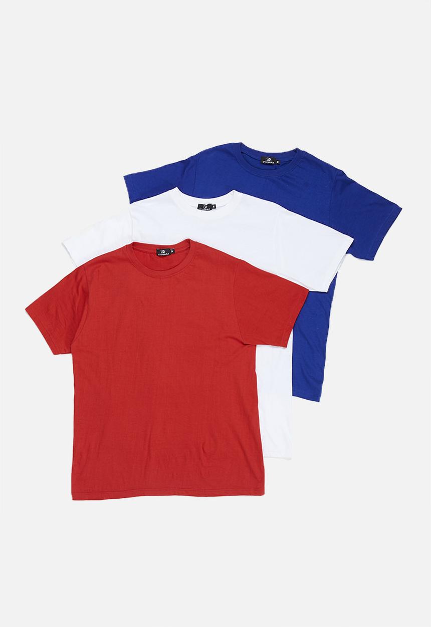 STYLE REPUBLIC - 3 Pack crew neck T-shirt - multi