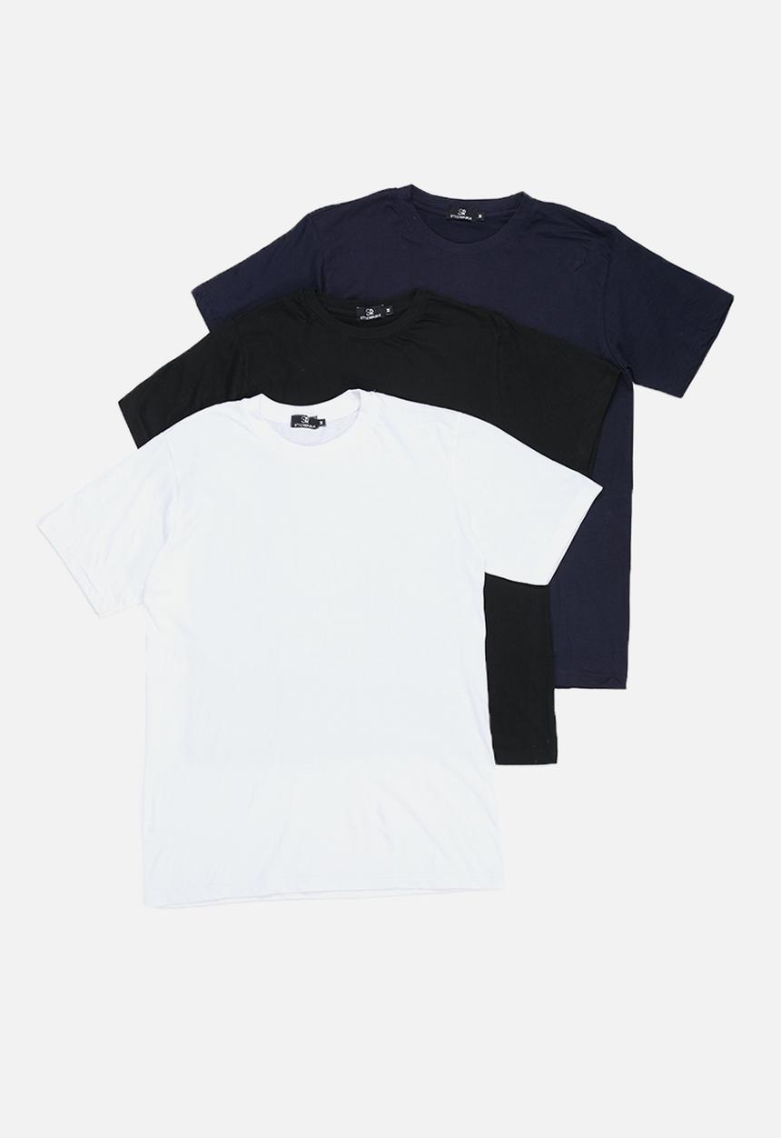 STYLE REPUBLIC - 3 Pack crew neck T-shirt - multi