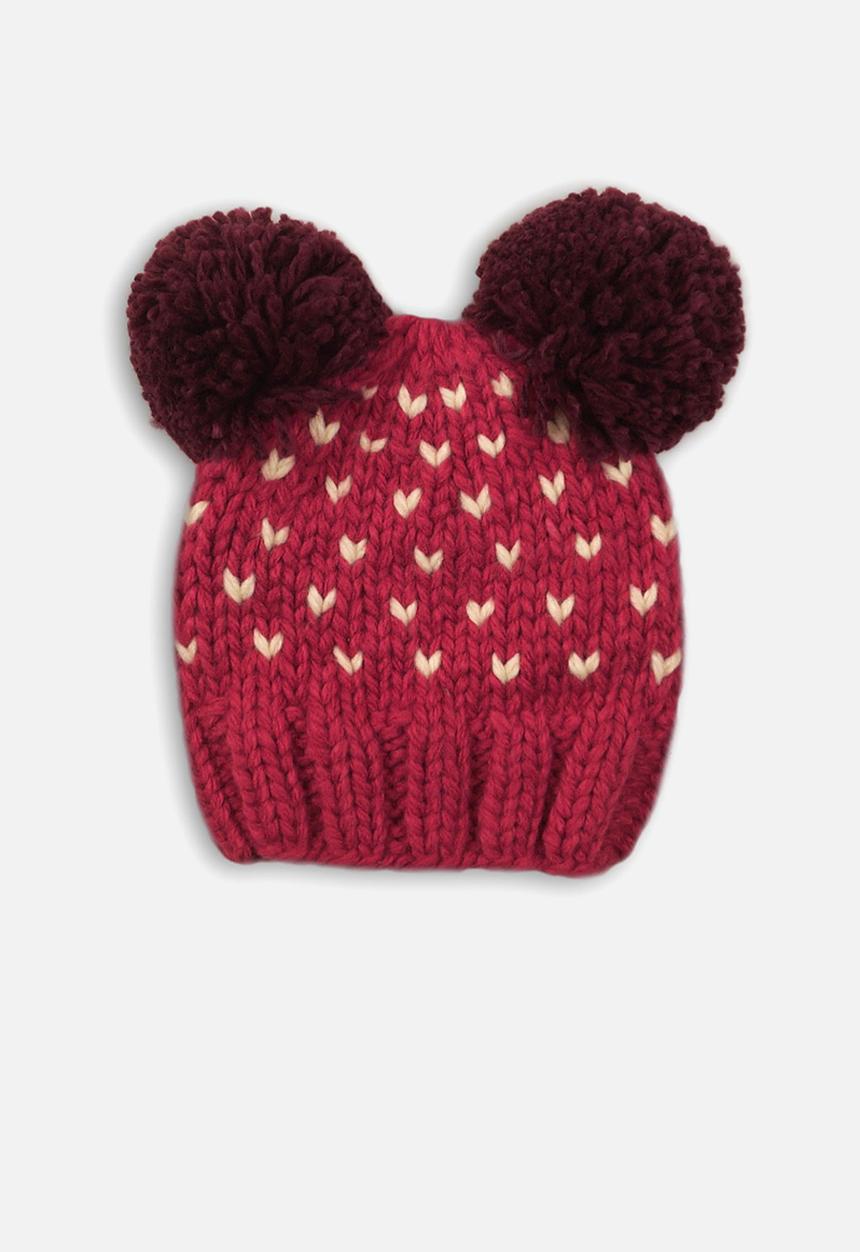 MINOTI - Knitted hat - raspberry
