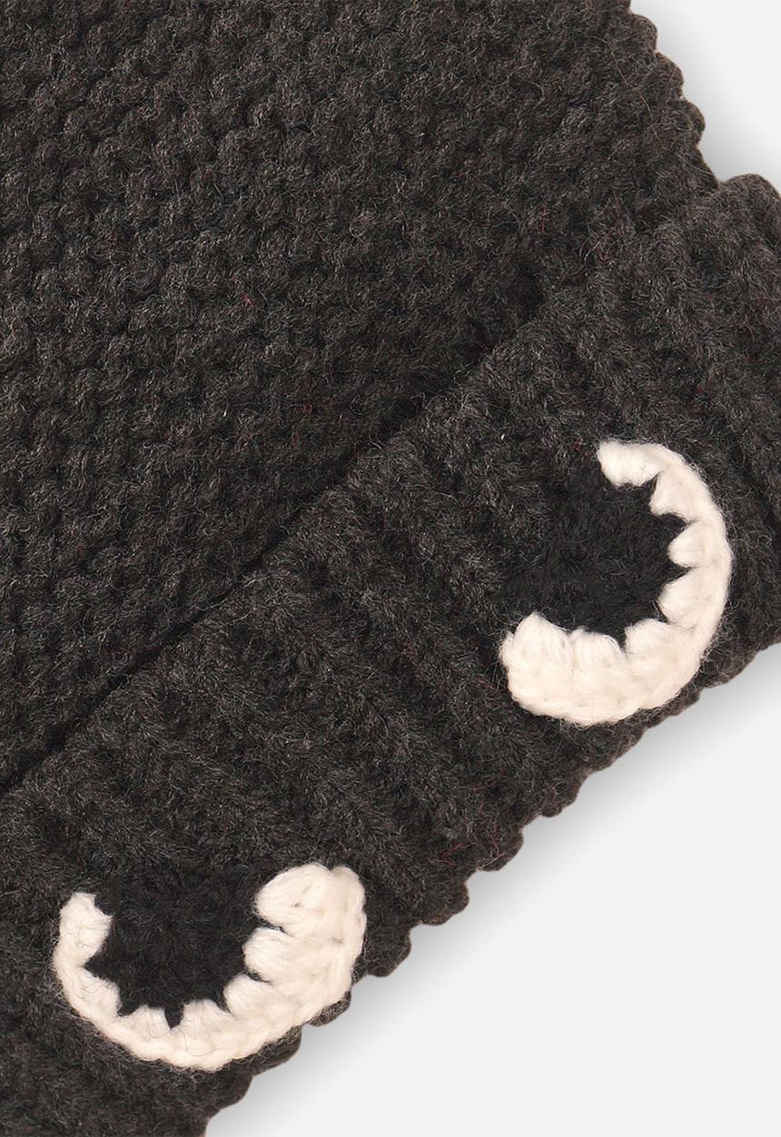 MINOTI - Knitted hat - charcoal 