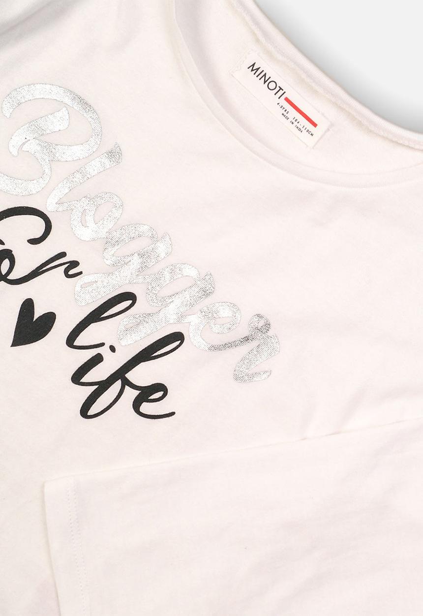 MINOTI - Girls long sleeve top - white