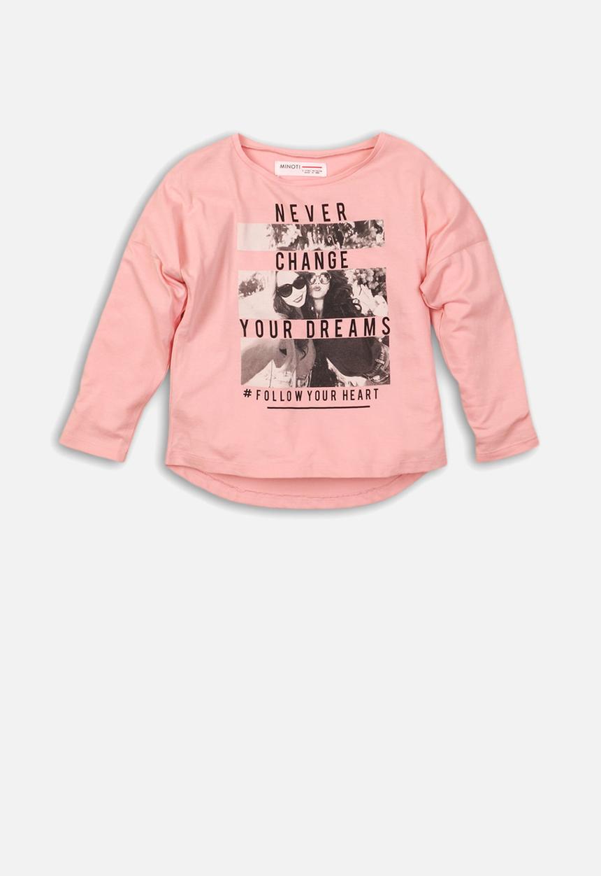 MINOTI - Girls long sleeve top - pink