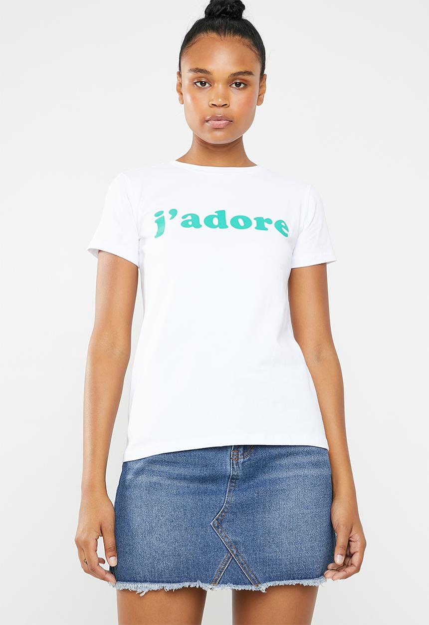 STYLE REPUBLIC - J'adore T-shirt - white