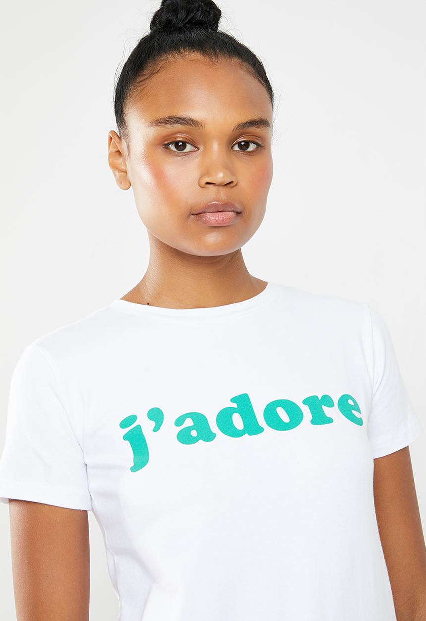 STYLE REPUBLIC - J'adore T-shirt - white