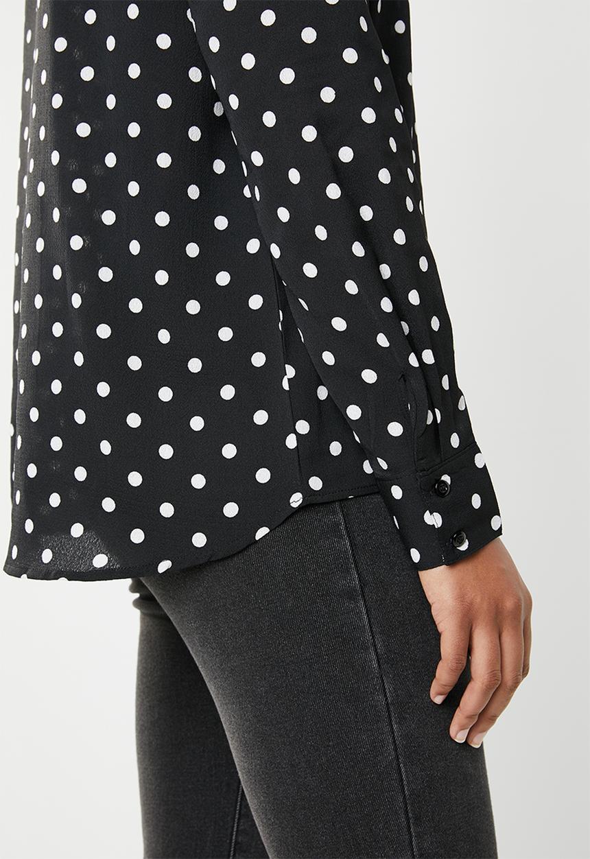dailyfriday - Printed blouse - black