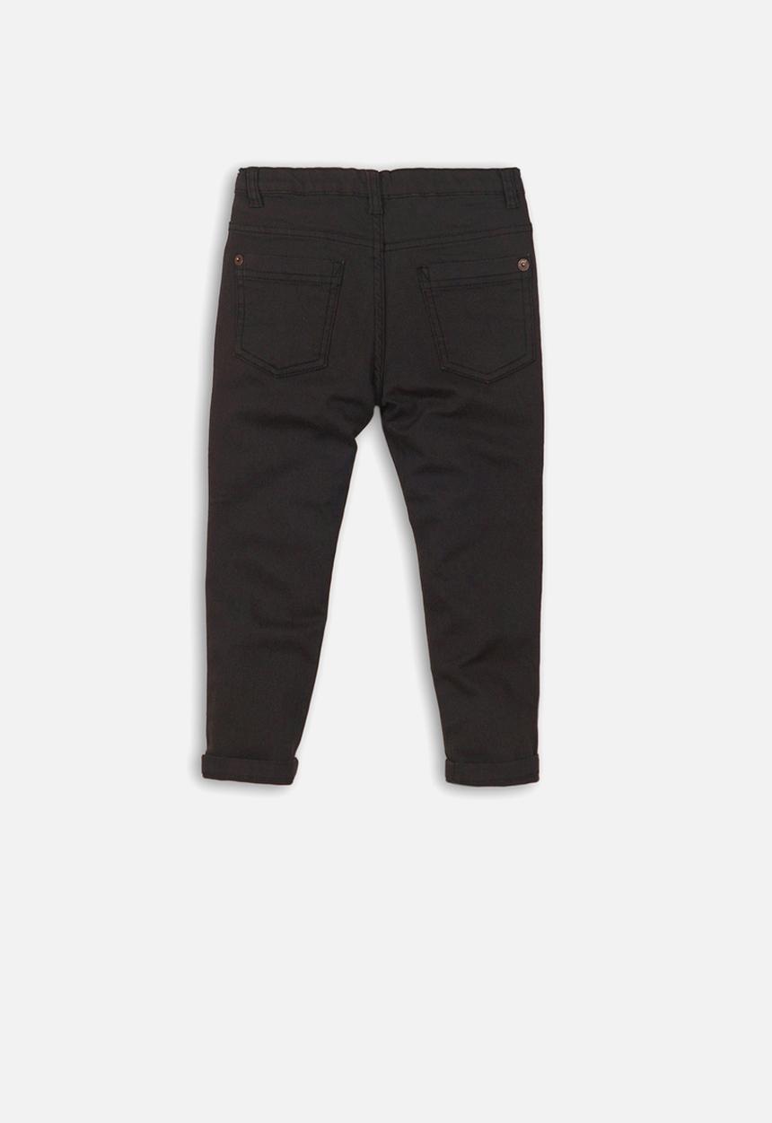MINOTI - Boys slub twill pant - black