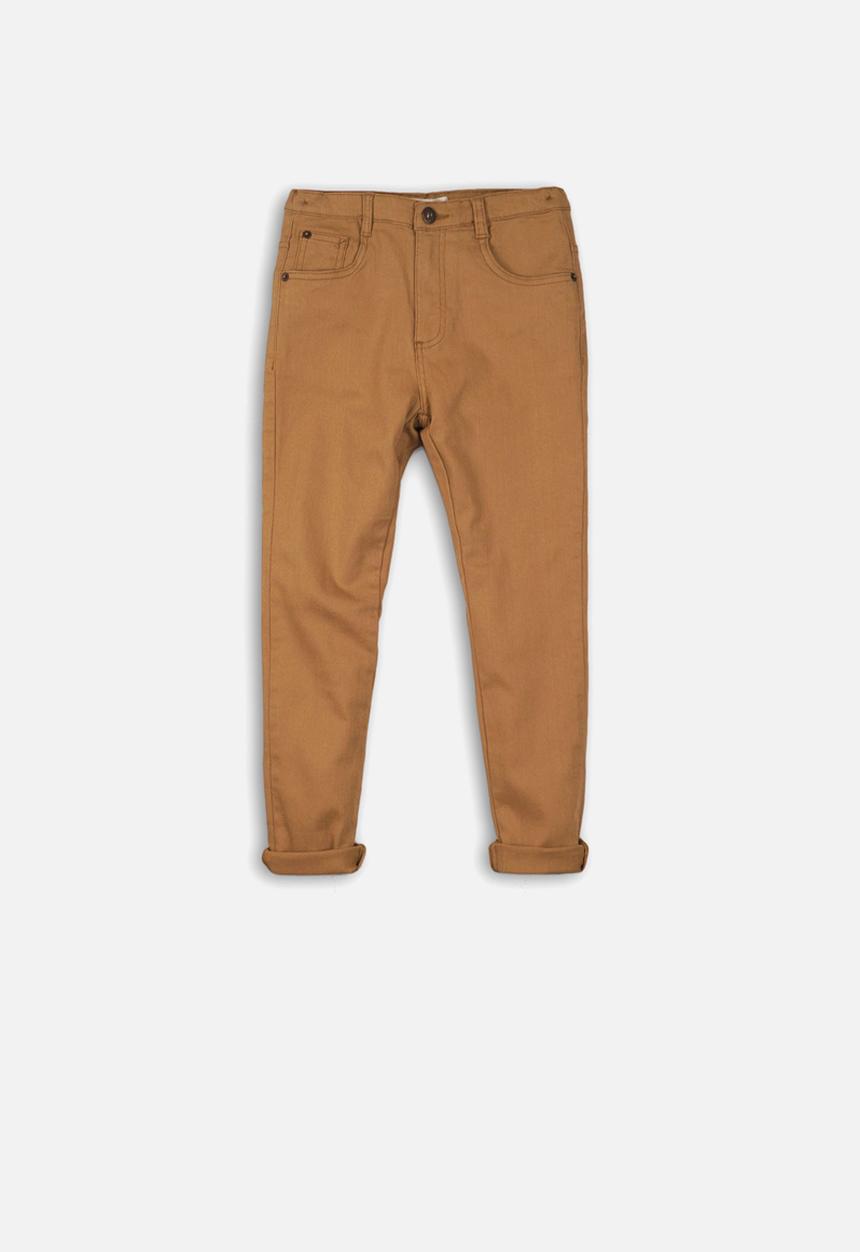 MINOTI - Boys slub twill pant - rust
