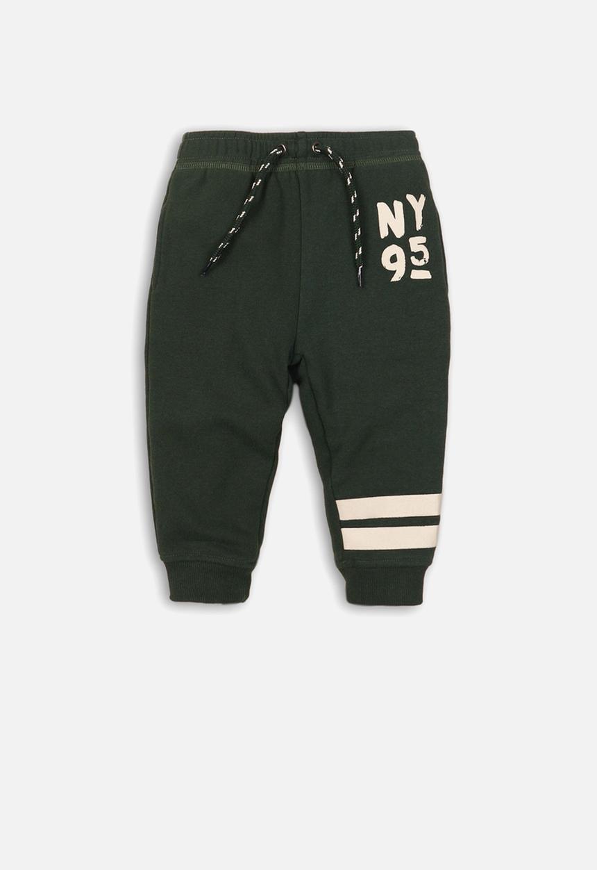 MINOTI - Baby boys jog pant - green 