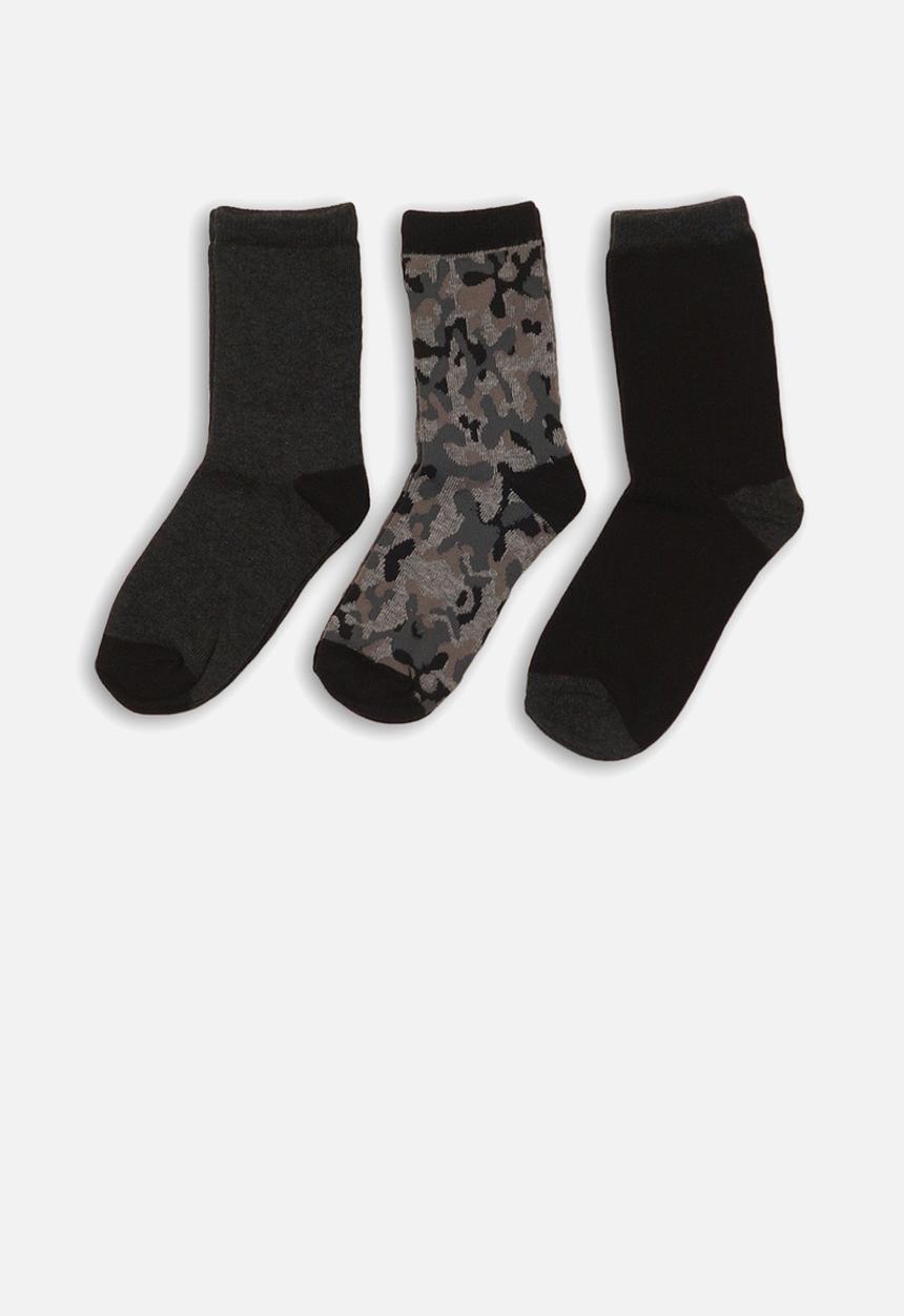 MINOTI - 3 pack ankle socks - black