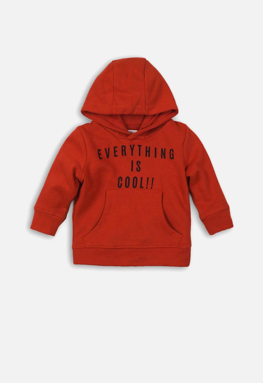 MINOTI - Baby boys hooded top - rust 