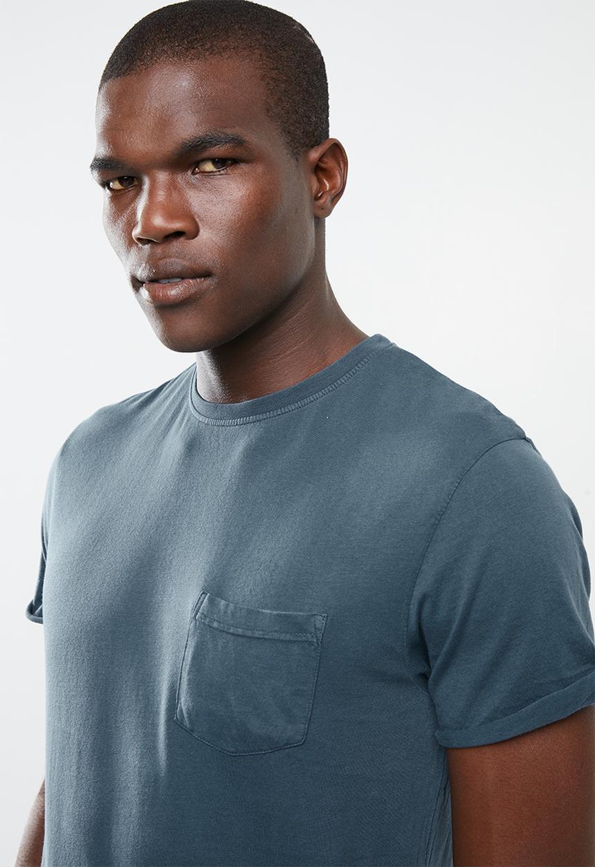 STYLE REPUBLIC - Soft pocket tee - charcoal