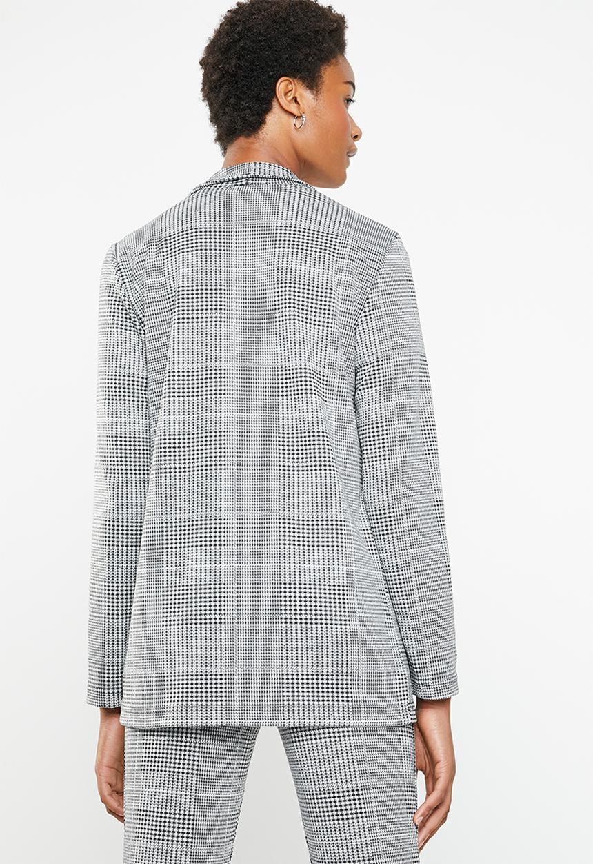 Superbalist - Knit blazer - black & grey  
