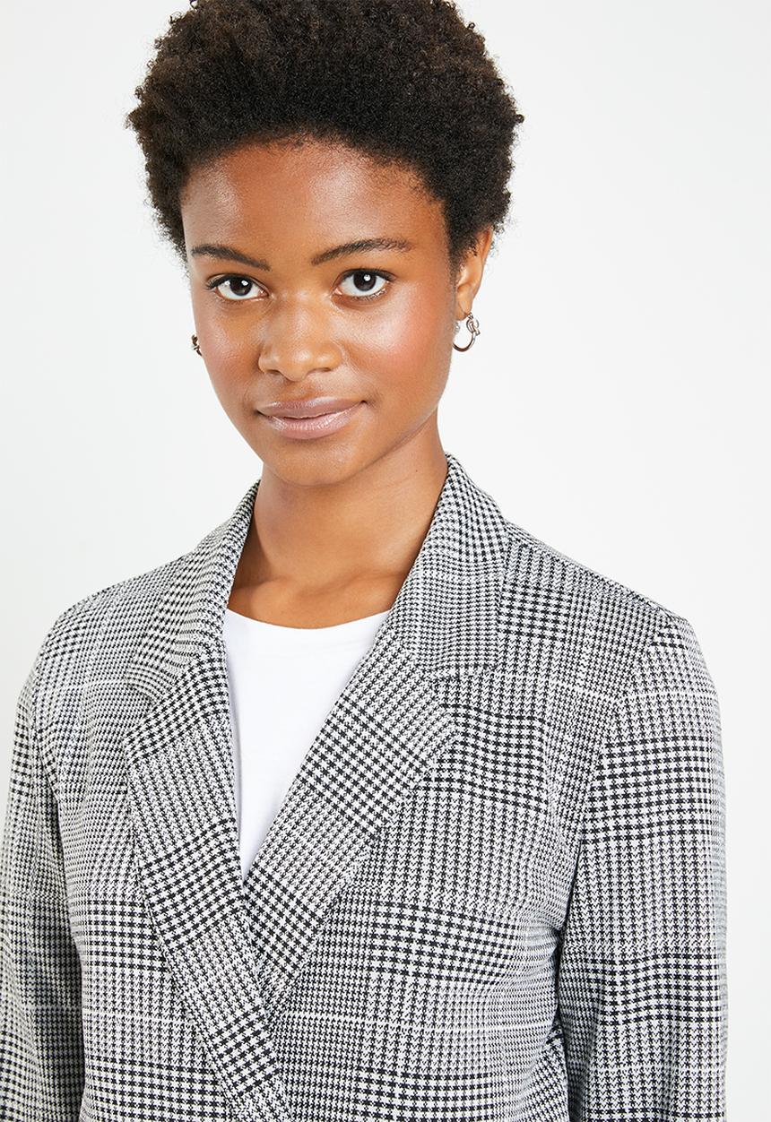 Superbalist - Knit blazer - black & grey  