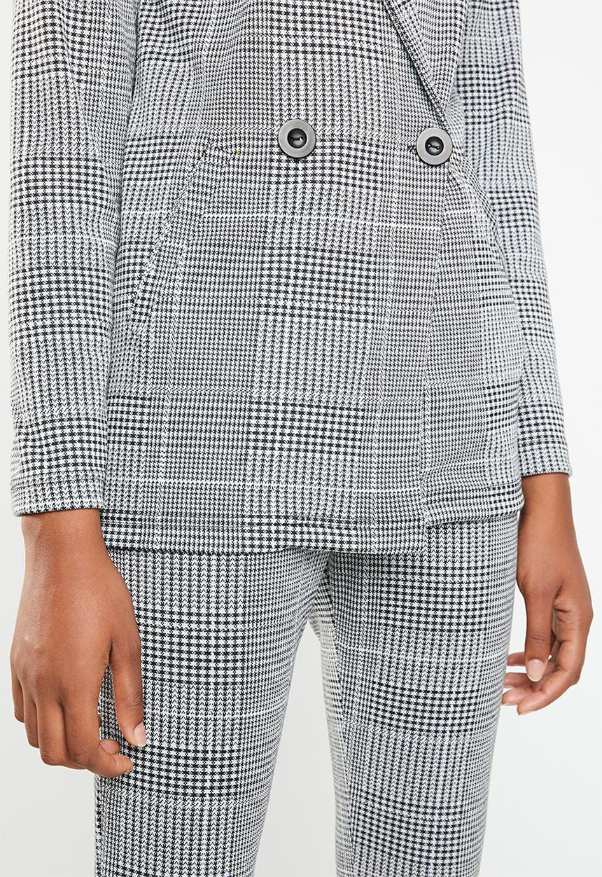 Superbalist - Knit blazer - black & grey  
