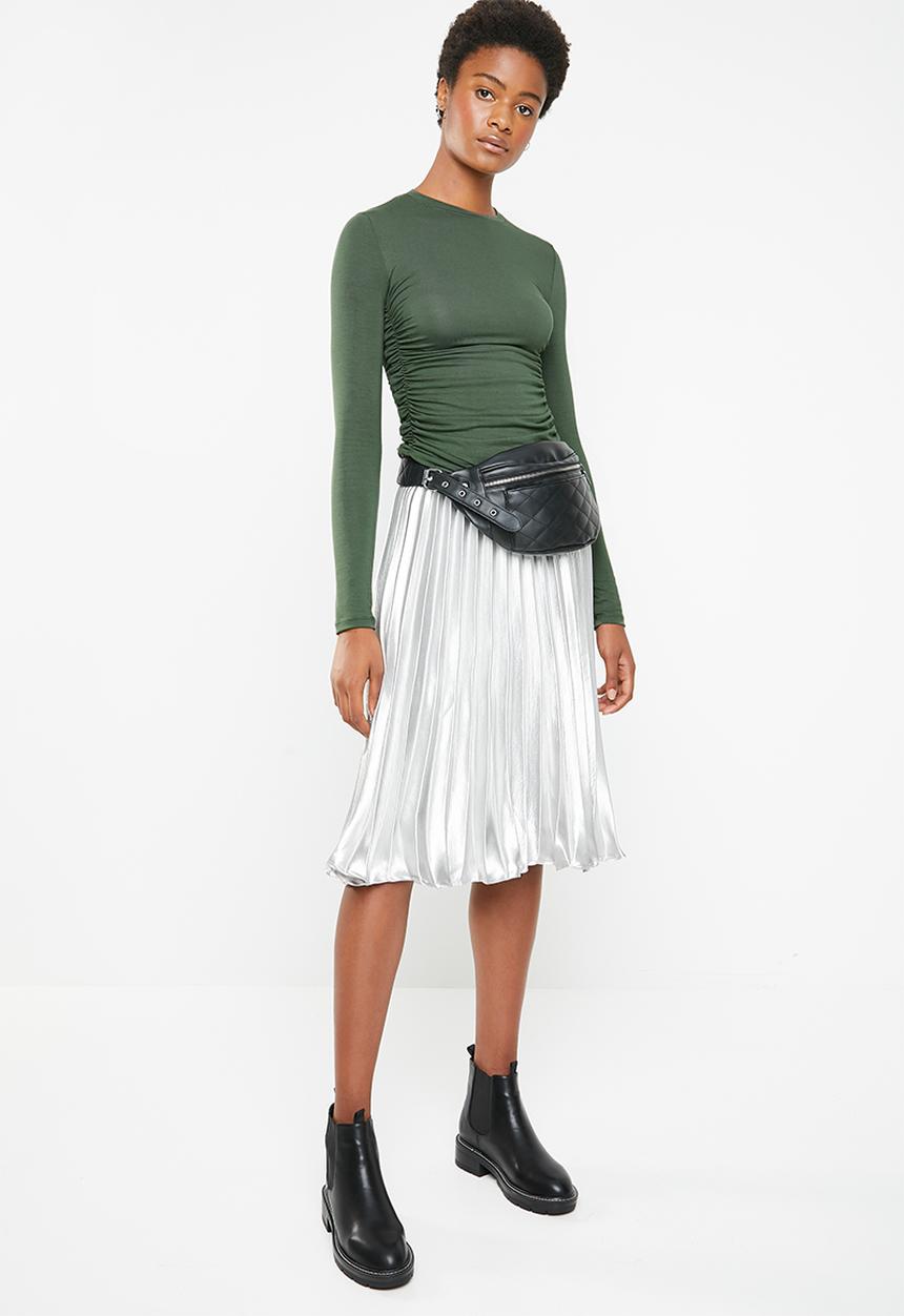 Superbalist - Ruched detail top - khaki green