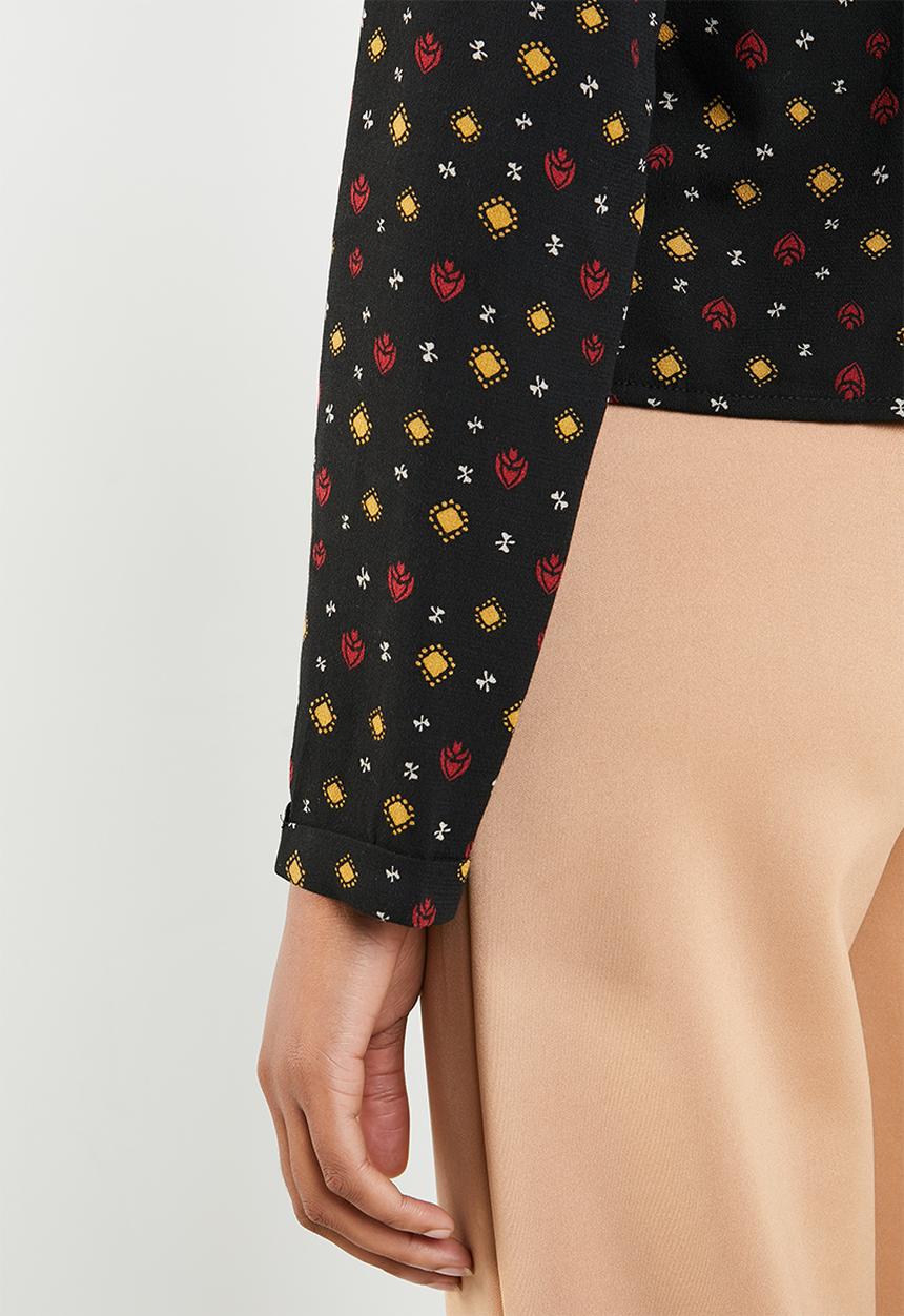 Superbalist - Boho button front blouse - black 