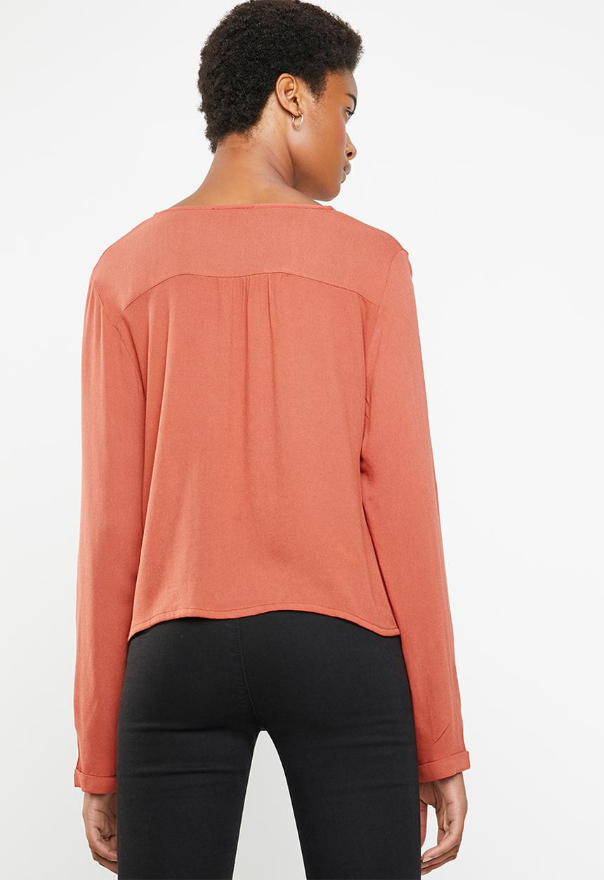 Superbalist - Boho button front blouse - rust