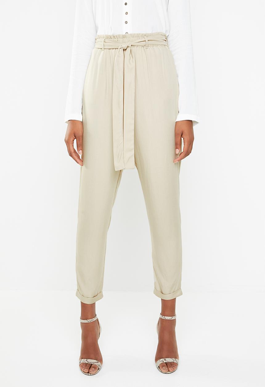 Superbalist - Paperbag straight leg - neutral