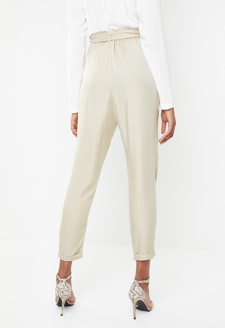 Superbalist - Paperbag straight leg - neutral
