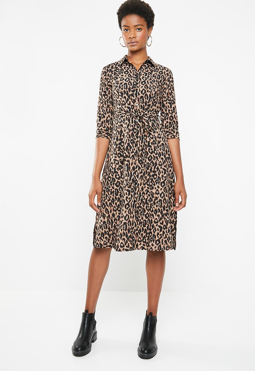 Superbalist - Shirt dress - natural animal 